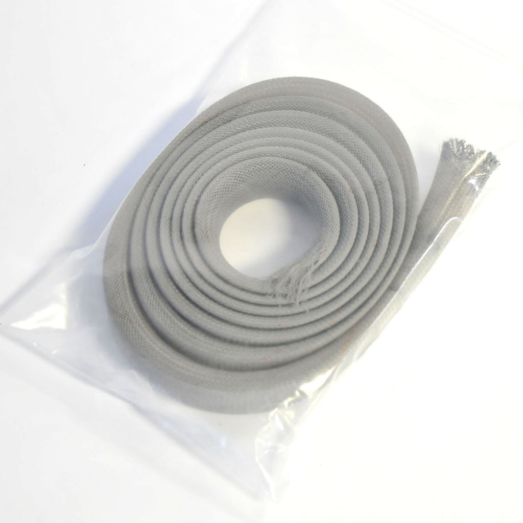 Zimmer Chiller Gray Mesh Umbilical Hose Cover Fabric Textured Flexible 1"x7 1/2'