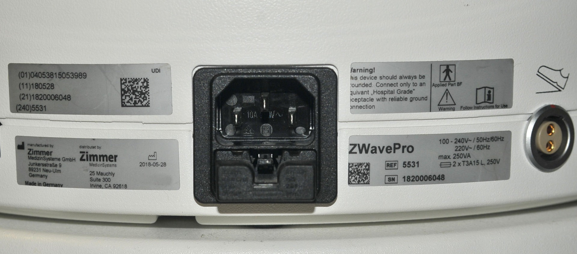 Zimmer ZWavePro Body Contouring Shaping Skin Tightening Treatment ZWave Pro